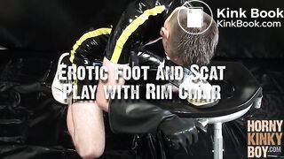 Erotic Foot and Scat Play with Rim Chair