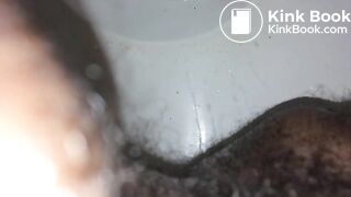 Pooping in the toilet