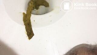 Pooping in the toilet