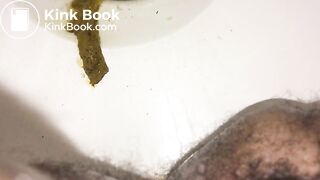 Pooping in the toilet