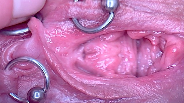 Extreme Close Up Pee and My Pierced Pussy and Clit