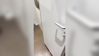 Public toilet pissing