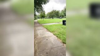 Pregnant pissing squirting public