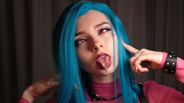 Ahegao doesn't leave Jinx's face