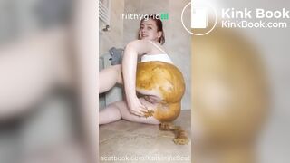 Kathrinescat big shit tight ass dido dirty fuck ass massage shit