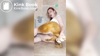 Kathrinescat big shit tight ass dido dirty fuck ass massage shit