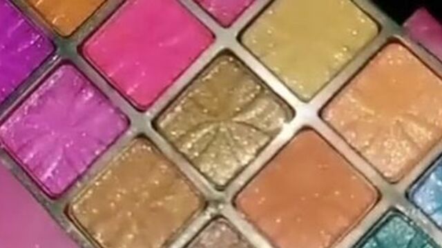 Colorful makeup fetish