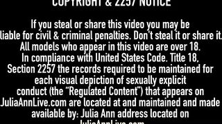 Mouth Fucking Foot Fox Julia Ann Spits Jizz On Feet After BJ