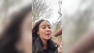 MILF slut get facial after blowjob and rough outdoor pounding live at sexycamx.com