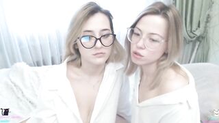 Lesbians tongue kissing and sucking
