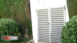 latina girl gets her leggings torn and fucked