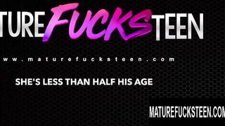 Old Man Buries His Face in Her Teen Ass Before Pounding Olivia Wilder