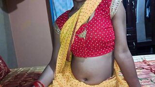 Slim Desi Bhabhi Blowjob & Fucked Hard by his Devar in Hindi
