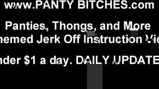 Panty Fetish Femdom And JOI Masturbation Instruction Porn