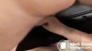 Deep throated chick pukes on other girls tits