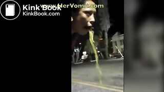 Sexy Girl Vomit Puke Puking Vomiting Barf Gagging