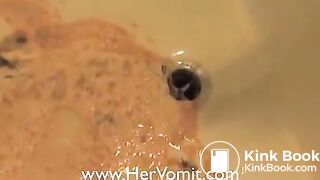 Sexy Girl Vomit Puke Puking Vomiting Barf Gagging