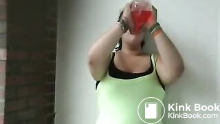 Bulimia Vomit and Food Poisoning - puking outside mp4