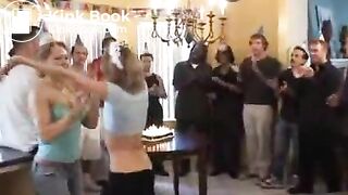 Blonde Slut Gangbang Bukkake