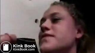 Stupid bitch vomits from a rough deep throatmp4