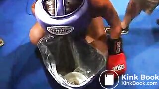 Cat fight then blow chunks