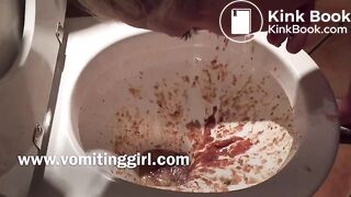 Hot Sexy Vomiting Puke Video in Bikini w Cleavage