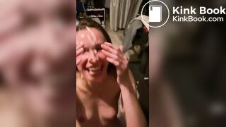 Dating App Girl Facialized