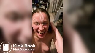 Dating App Girl Facialized