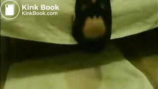 Hot masked brunette gets her throat fucked hard