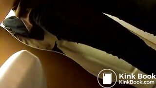 Sick in the toilet She's drunk