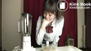 Japanese Girl Drinks Vomit Milkshake
