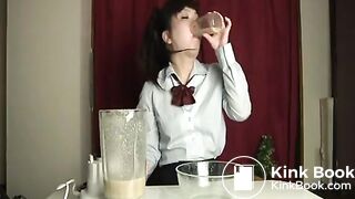 Japanese Girl Drinks Vomit Milkshake