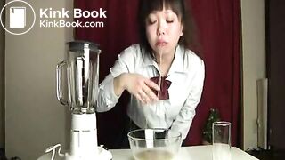 Japanese Girl Drinks Vomit Milkshake