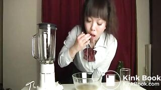 Japanese Girl Drinks Vomit Milkshake