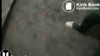 Slut masturbating in vomit