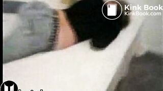 Slut masturbating in vomit