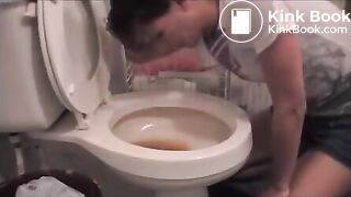 Bulimia Vomit and Food Poisoning - Woman gets sick from the toilet mp4