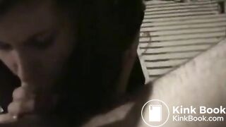 Caught off guard during blowjob