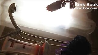 Girl puking in the shower