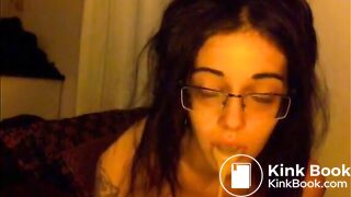 Auto puke pouring out of mouth