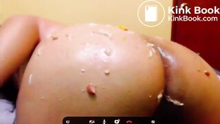 PUKE!  playing with vomit and eat it