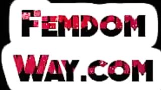DIVINE BITCHES - Fem mature fucks masked guy in asshole with strapon toy