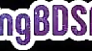 KINK UNIVERSITY - Throatfucked BDSM Ebony whipped and fucked by BDSM BF
