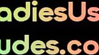 LADIES USE DUDES - Femdom police babes fuck guys ass with strapon in prison