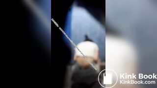 Beautiful women vomiting in the toilet