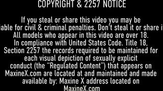 Kinky Big Boobed Asian Cougar Maxine X Rides Robot Cock And Sucks Cock!