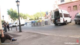 Spanish slim slut fucked in public (James Deen, Princess Donna, Samia Duarte)