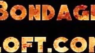 THE UPPER FLOOR - Submissive babes BDSM licking and fucking 3some with master