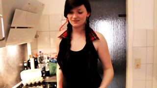 best sex in kitchen with hot girl after I meet her at tosexxx.com