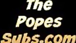 THE POPES SUBS - Inked babe masturbates pussy with fucking machine n Hitachi (Tattoo babe, Lil Pussy)